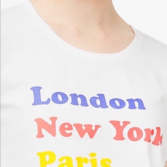 ✅SOLD J. CREW COLLECTOR TEE LONDON NYC PARIS NWT XL - Picture 4 of 10
